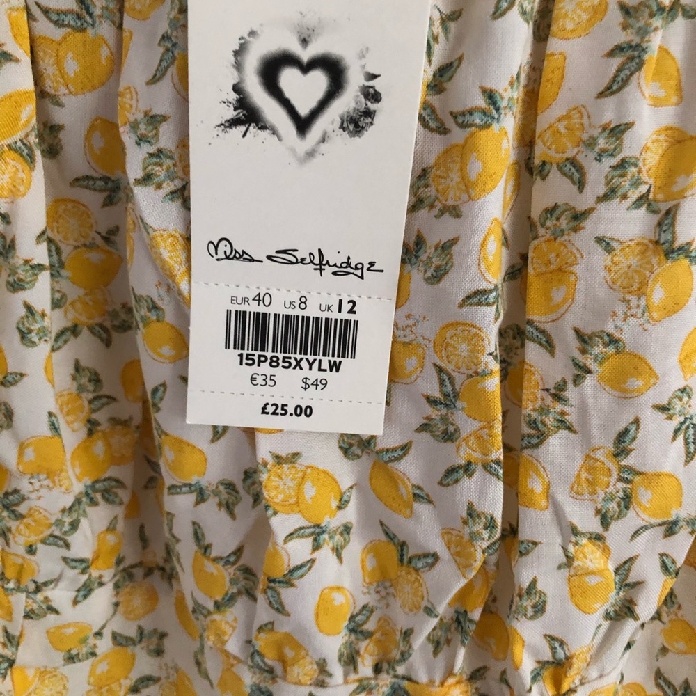 Miss Selfridge Lemon Top - Picture 6 of 7